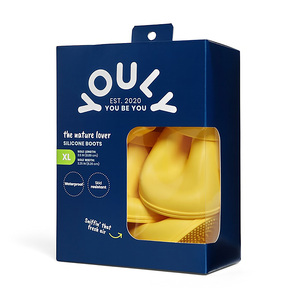 Youly The Nature Lover Botas de Silicón Color Amarillo para Perro, X-Grande