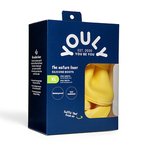 Youly The Nature Lover Botas de Silicón Color Amarillo para Perro, X-Grande
