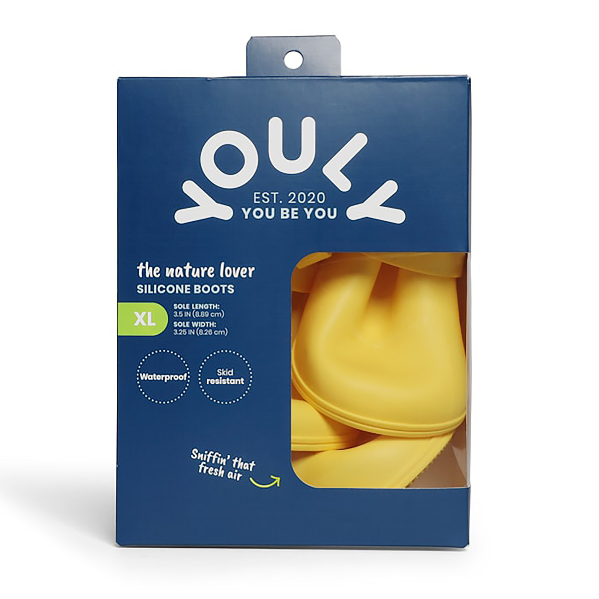 Youly The Nature Lover Botas de Silicón Color Amarillo para Perro, X-Grande