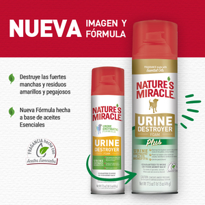 Nature's Miracle Limpiador Enzimático para Orina de Perro en Alfombras, 496 ml