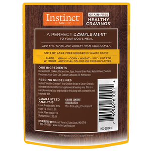 Instinct Healthy Cravings Topping Natural para Perro Receta Pollo, 85 g