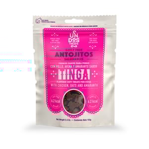 Un Dos Treats Premio Sabor Tinga para Perro, 155 g Un Dos Treats Premio Sabor Tinga para Perro, 155 g