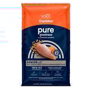 Canidae Pure Alimento Natural sin Granos para Perro Senior Receta Pollo Camote y Garbanzos, 10.8 kg Canidae Pure Alimento Natural sin Granos para Perro Senior Receta Pollo Camote y Garbanzos, 10.8 kg