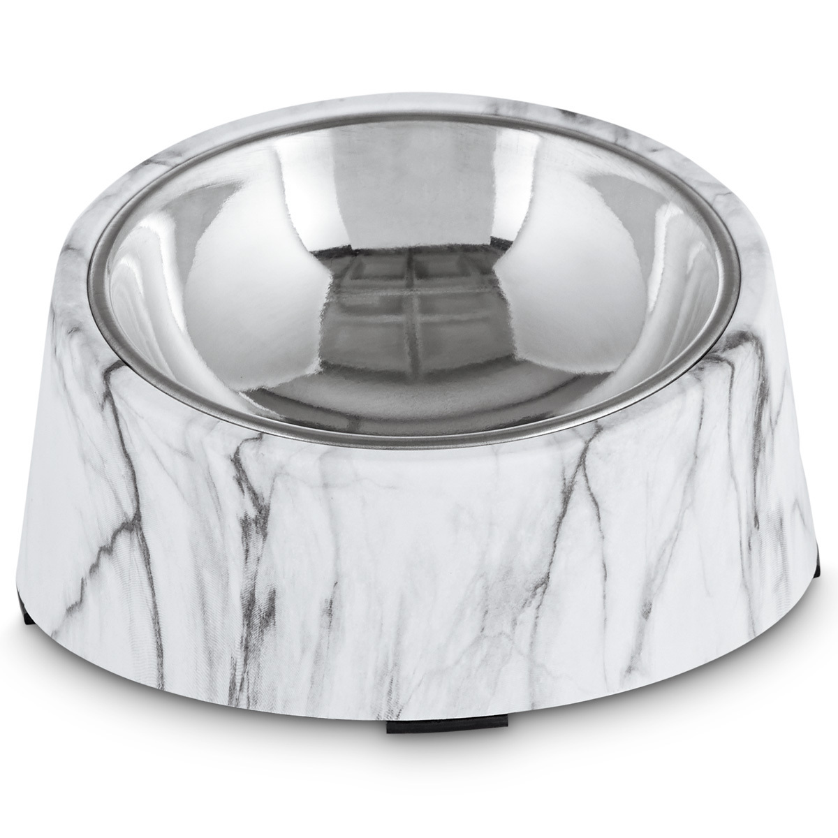 Harmony Bowl Inclinado con Diseño de Mármol para Perro Braquicéfalo, Chico