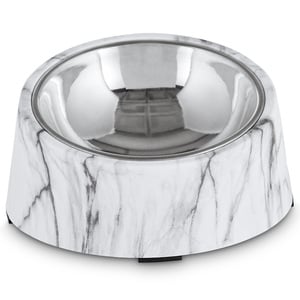 Harmony Bowl Inclinado con Diseño de Mármol para Perro Braquicéfalo, Chico Harmony Bowl Inclinado con Diseño de Mármol para Perro Braquicéfalo, Chico