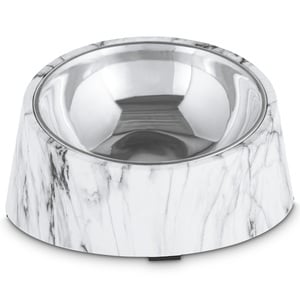Harmony Bowl Inclinado con Diseño de Mármol para Perro Braquicéfalo, Mediano Harmony Bowl Inclinado con Diseño de Mármol para Perro Braquicéfalo, Mediano