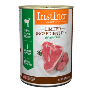 Instinct LID Alimento Húmedo Natural sin Granos para Perro Adulto Receta Cordero, 374 g