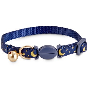 Bond & Co Collar con Broche de Seguridad Diseño Estrellas y Luna para Gatito Color Azul Bond & Co Collar con Broche de Seguridad Diseño Estrellas y Luna para Gatito Color Azul