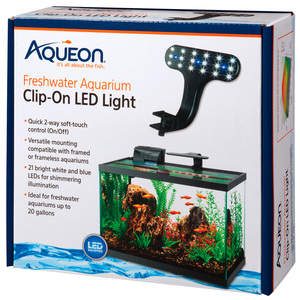 Aqueon Lámpara LED para Acuarios de Agua Dulce con Clip