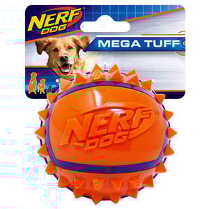 Nerf Dog Mega Tuff Spike Pelota con Picos Resistente para Perro, Mediano Nerf Dog Mega Tuff Spike Pelota con Picos Resistente para Perro, Mediano