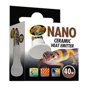 Zoo Med Nano Calentador de Cerámica para Reptiles, 40 Watts Zoo Med Nano Calentador de Cerámica para Reptiles, 40 Watts