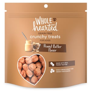 WholeHearted Premios Crujientes Libres de Granos Receta Crema de Cacahuate para Perro, 1.1 kg WholeHearted Premios Crujientes Libres de Granos Receta Crema de Cacahuate para Perro, 1.1 kg