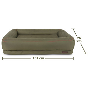 Reddy Cama Rectangular Resistente con Bordes Elevados Color Verde Camuflaje para Perro, Grande