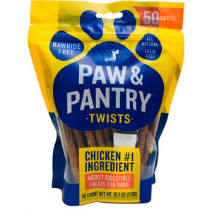 Paw & Pantry Twists Premio Receta Pollo para Perro, 50 Piezas Paw & Pantry Twists Premio Receta Pollo para Perro, 50 Piezas