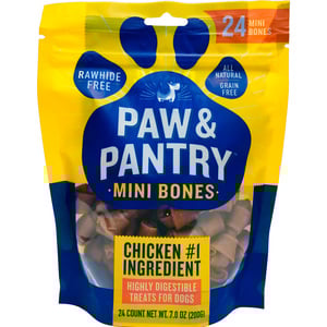 Paw & Pantry Premio Mini Huesitos Receta Pollo para Perro, 24 Piezas Paw & Pantry Premio Mini Huesitos Receta Pollo para Perro, 24 Piezas