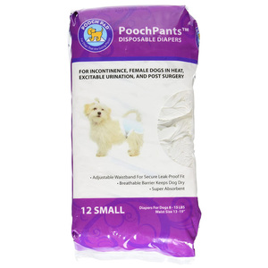 Pooch Pad Products Pañales Absorbentes Desechables para Perro Paquete 12 Piezas, Chico