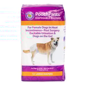 Pooch Pad Products Pañales Absorbentes Desechables para Perro Hembra Paquete 12 Piezas, Grande Pooch Pad Products Pañales Absorbentes Desechables para Perro Hembra Paquete 12 Piezas, Grande