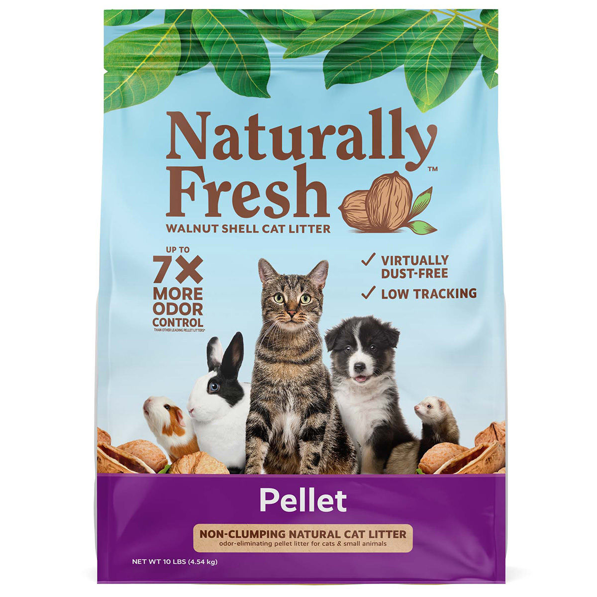 Naturally Fresh Sustrato Natural No Aglutinante en Pellet para Animales de Compañía, 4.5 kg