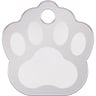 Hillman Group Placa de Identificación Diseño Huellita Cromo para Perro, Grande Hillman Group Placa de Identificación Diseño Huellita Cromo para Perro, Grande