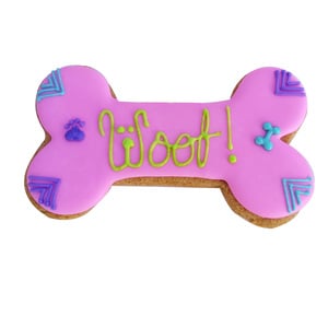 La Galleteria Premio Galleta Hueso de Cumpleaños para Perro Receta Crema de Cacahuate, 1 Pieza