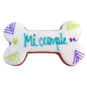 La Galleteria Premio Galleta Hueso de Cumpleaños para Perro Receta Crema de Cacahuate, 1 Pieza