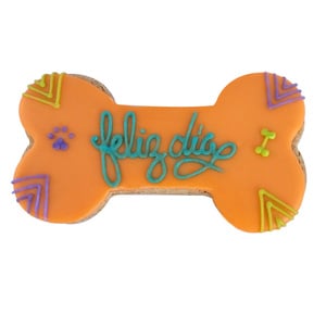 La Galleteria Premio Galleta Hueso de Cumpleaños para Perro Receta Crema de Cacahuate, 1 Pieza