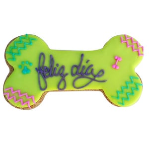 La Galleteria Premio Galleta Hueso de Cumpleaños para Perro Receta Crema de Cacahuate, 1 Pieza