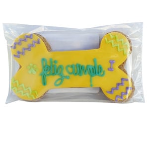 La Galleteria Premio Galleta Hueso de Cumpleaños para Perro Receta Crema de Cacahuate, 1 Pieza La Galleteria Premio Galleta Hueso de Cumpleaños para Perro Receta Crema de Cacahuate, 1 Pieza