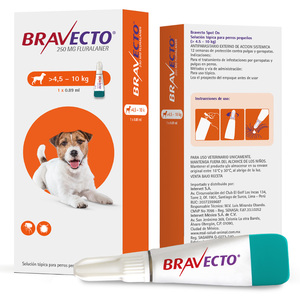 Bravecto Spot-On Pipeta Antiparasitaria para Perro Chico, 4 a 10 kg