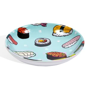 Pet Rageous Tazón de Cerámica Oval Sushi para Gato, 1/4 Taza Pet Rageous Tazón de Cerámica Oval Sushi para Gato, 1/4 Taza