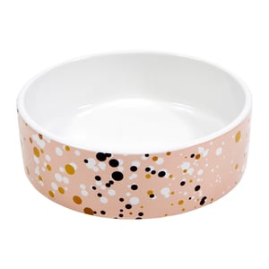 ParkLife Tazón de Cerámica Rosa con Puntos, 2 Tazas ParkLife Tazón de Cerámica Rosa con Puntos, 2 Tazas