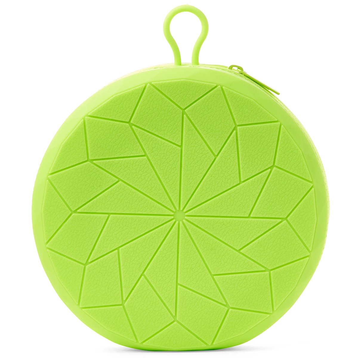 EveryYay Bowl Doble Colapsable de Silicón Color Verde con Zip para Perro, Grande