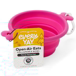 EveryYay Bowl Colapsable de Silicón Color Rosa para Perro, Chico EveryYay Bowl Colapsable de Silicón Color Rosa para Perro, Chico
