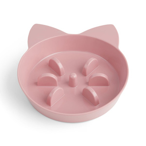 EveryYay Take it Slow Tazón para Alimentación Lenta Color Rosa para Gato, Chico