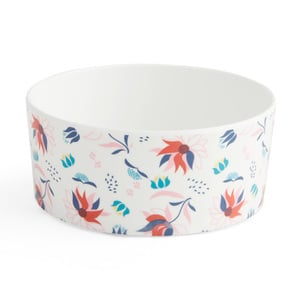 EveryYay Dining Time Tazón de Melamina con Estampado Blanco Floral para Gato, Mediano EveryYay Dining Time Tazón de Melamina con Estampado Blanco Floral para Gato, Mediano