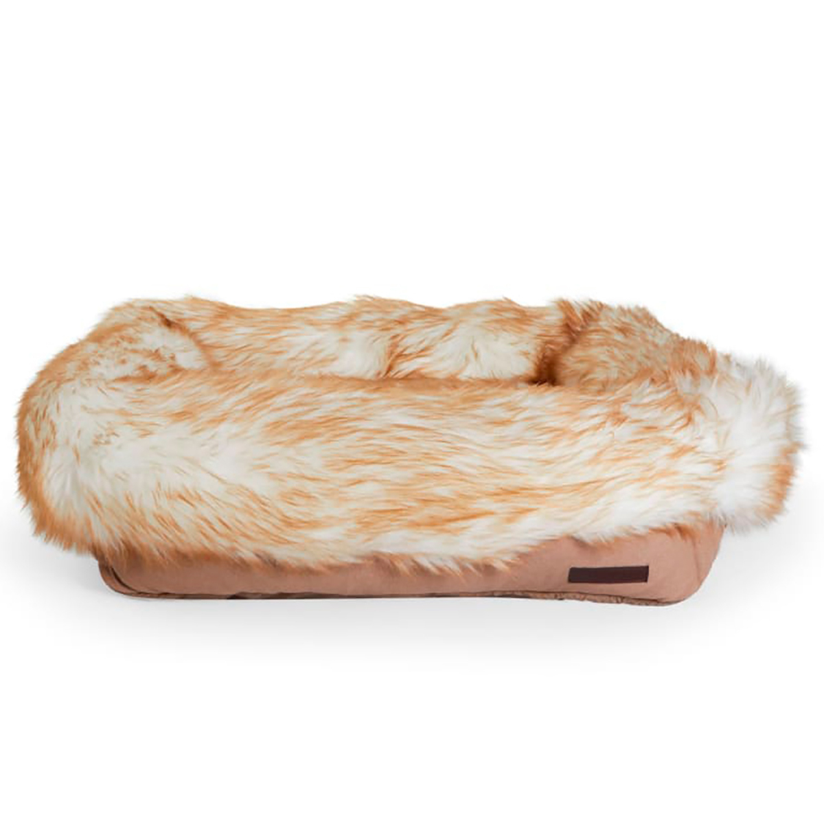 Reddy Cama Suave de Piel Sintética Color Arena para Perro, Chico