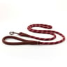 Reddy Correa de Cuerda Color Vino con Detalles en Cuero Genuino para Perro, 1.8 m Reddy Correa de Cuerda Color Vino con Detalles en Cuero Genuino para Perro, 1.8 m