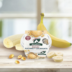 Heladitos Dog Premio Tipo Helado para Perro Sabor Plátano con Cacahuate, 50 g Heladitos Dog Premio Tipo Helado para Perro Sabor Plátano con Cacahuate, 50 g