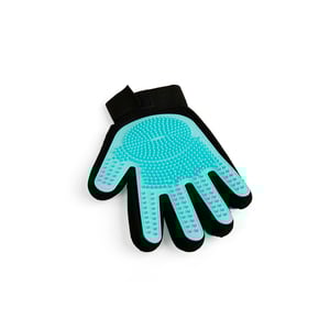 Well & Good Guante de Goma para Baño para Perro, Aqua