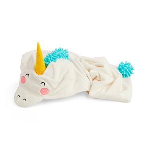 Well & Good Toalla para Baño Diseño Unicornio con Capucha para Perro, Chico/Mediano