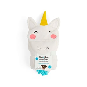 Well & Good Toalla para Baño Diseño Unicornio con Capucha para Perro, Chico/Mediano Well & Good Toalla para Baño Diseño Unicornio con Capucha para Perro, Chico/Mediano