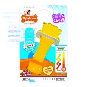Nylabone Puppy Chew Juguete Masticable Diseño Hueso Congelable para Cachorro, Chico Nylabone Puppy Chew Juguete Masticable Diseño Hueso Congelable para Cachorro, Chico