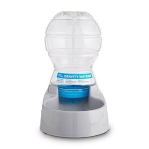 You & Me Bebedero de Gravedad Rellenable Gris para Perro, Chico You & Me Bebedero de Gravedad Rellenable Gris para Perro, Chico