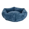 Kenwood & Co Cama Hexagonal Bordes Altos de Terciopelo Color Azul para Perro, Chico Kenwood & Co Cama Hexagonal Bordes Altos de Terciopelo Color Azul para Perro, Chico
