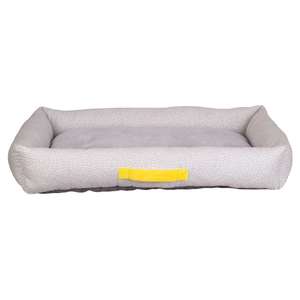 Kenwood & Co Cama Tipo Cuddler Rectangular con Bordes Altos Color Gris para Perro, Mediano