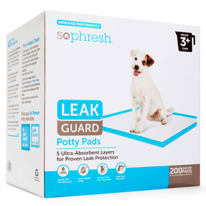 Sophresh Leak Guard Tapetes Ultra Absorbentes para Perro, 200 Piezas