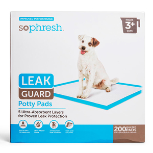 Sophresh Leak Guard Tapetes Ultra Absorbentes para Perro, 200 Piezas