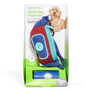 Sophresh Dispensador para Bolsas para Desechos Diseño Cangurera, Rojo Sophresh Dispensador para Bolsas para Desechos Diseño Cangurera, Rojo