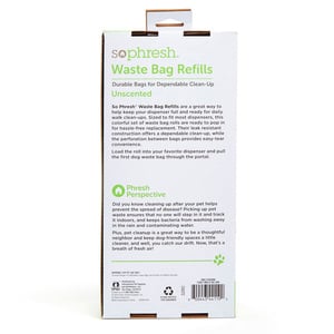 Sophresh Super Pack de Bolsas para Desechos MultiColor para Perro, 720 Bolsas