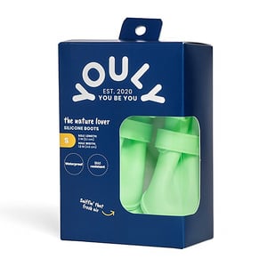 Youly The Nature Lover Botas de Silicón Color Verde para Perro, Chico